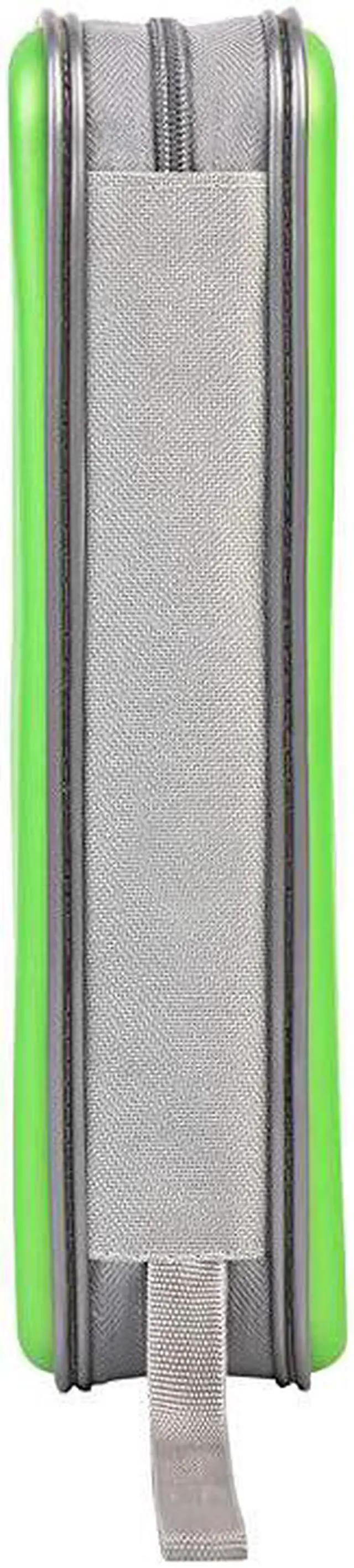 Alt view image 5 of 7 - CD Case 96 Capacity Hard Plastic CD Holder Protective DVD Disc Storage Case Holder Portable Zipper CD DVD Organizer Storage Wallet for Car Home Travel 96 Capacity Green