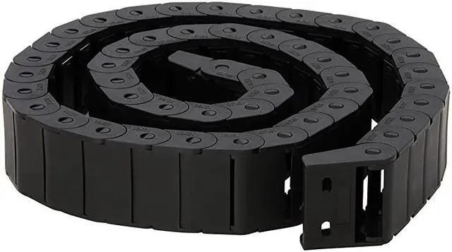 Main image of 15mm x 30mm Plastic Semi Closed CNC Machine Tool Cable Wire Carrier Drag Chain 1M Black  (15mm x 30mm)