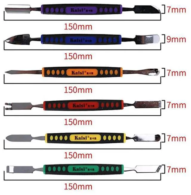 Alt view image 6 of 7 - The Best Deal】 6pcs Dual Ends Metal Spudger Set, Professional Pry Opening Spudger, Prying Opening Repair Tool Kit for iPhone iPad iPod Mobile Phone Tablet Laptop Mp3 Watch