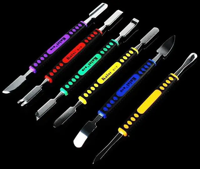 Alt view image 3 of 7 - The Best Deal】 6pcs Dual Ends Metal Spudger Set, Professional Pry Opening Spudger, Prying Opening Repair Tool Kit for iPhone iPad iPod Mobile Phone Tablet Laptop Mp3 Watch