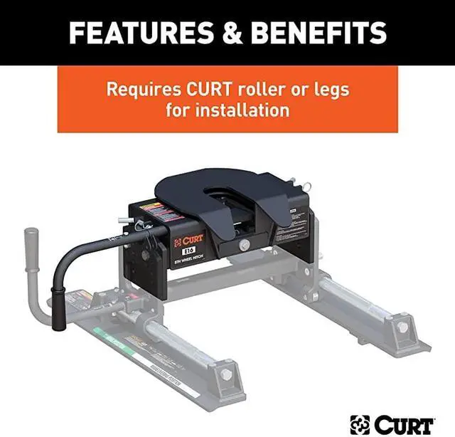 Alt view image 5 of 7 - 16515 E16 5th Wheel Hitch Head Only, Legs or Roller Required, 16,000 lbs