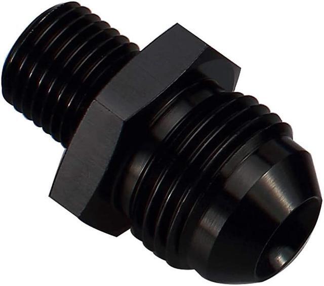 Black Anodized Straight Aluminum Male Flare 10 AN to M12 x 1.5 Male Metric Thread Pipe Fuel Fitting Adapter Black Anodized Straight Aluminum Male Flare 10 AN to M12 x 1.5 Male Metric Thread Pipe Fuel Fitting Adapter