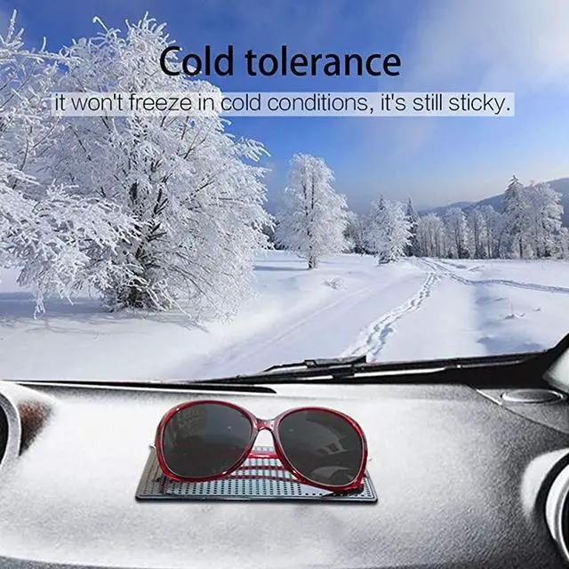 Alt view image 5 of 7 - Sticky Dash Pad (4 Pack), Removable and Traceless Car Dashboard Mat with Heat Resistant, Sticky Non-Slip Dashboard Gel Pad for Cell Phone, Sunglasses, Keys, Coins and More