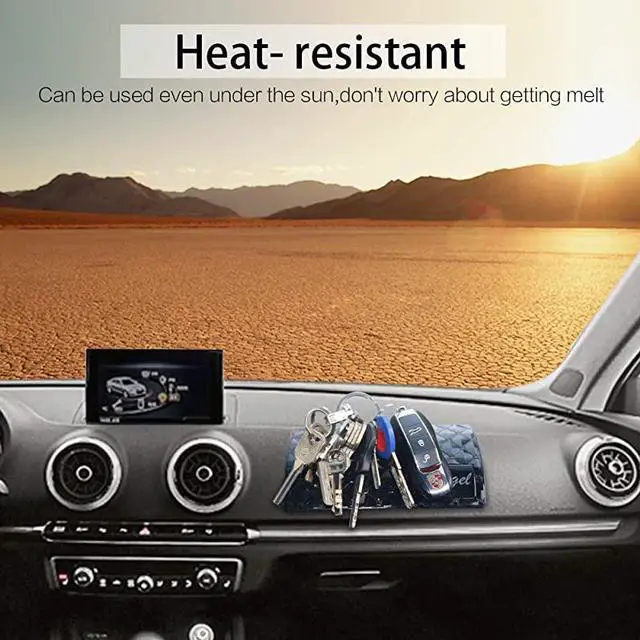 Alt view image 4 of 7 - Sticky Dash Pad (4 Pack), Removable and Traceless Car Dashboard Mat with Heat Resistant, Sticky Non-Slip Dashboard Gel Pad for Cell Phone, Sunglasses, Keys, Coins and More