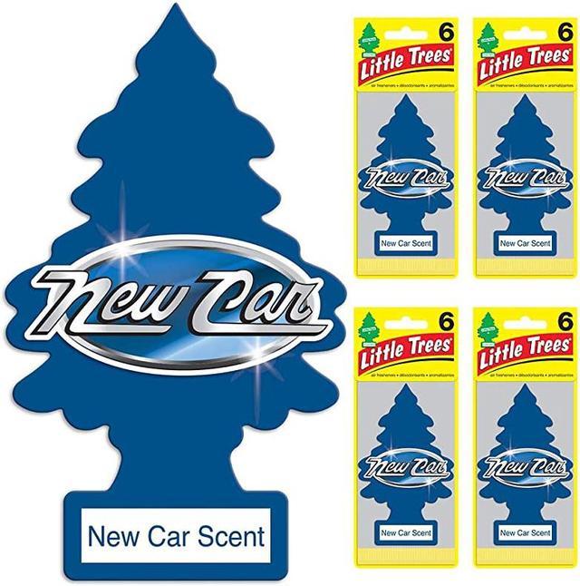 Car Air Freshener I Hanging Tree Provides Long Lasting Scent for Auto or  Home I New Car Scent, 24 count, (4) 6-packs 