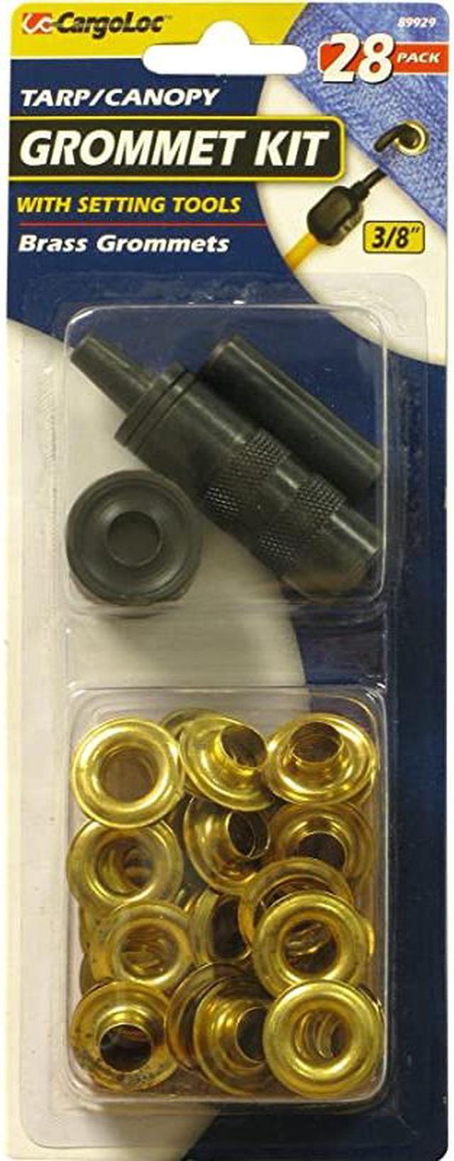 89929 28 Pc 38quot Grommet Kit and Tools Brass 