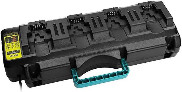Alt view image 7 of 7 - DCB104 Replacement Charger for Dewalt 12VDewalt 20V Max 4Port LiIon Fast Charger DCB102 DCB102BP DCB104 DCB118 DCB115 DCB107 DCB2052 DCB204 DCB127 DCB609 Dewalt 20V Lithium Battery