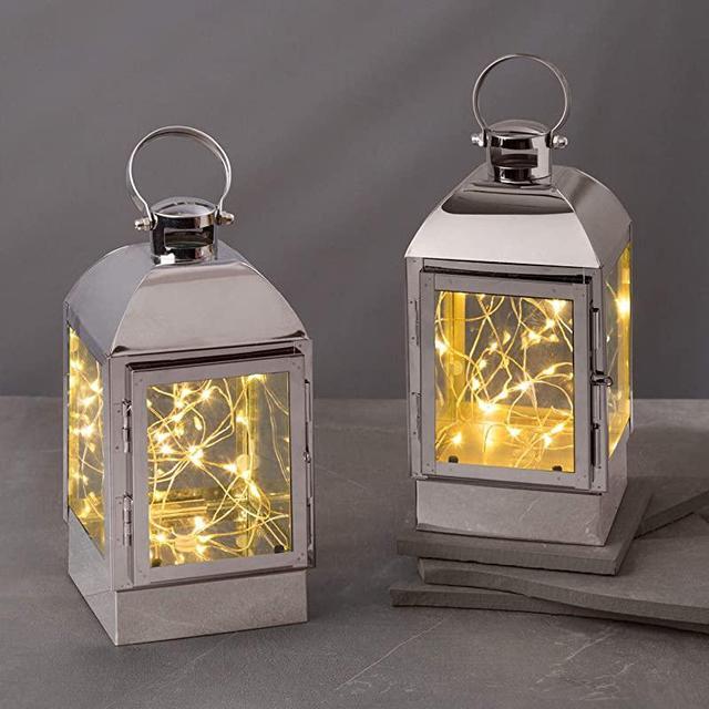 Fairy lights outlet inside lantern