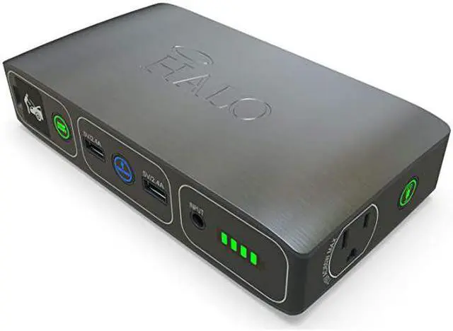 Main image of Bolt 58830 mWh Portable Phone Laptop Charger Car Jump Starter with AC Outlet and Car Charger Grey