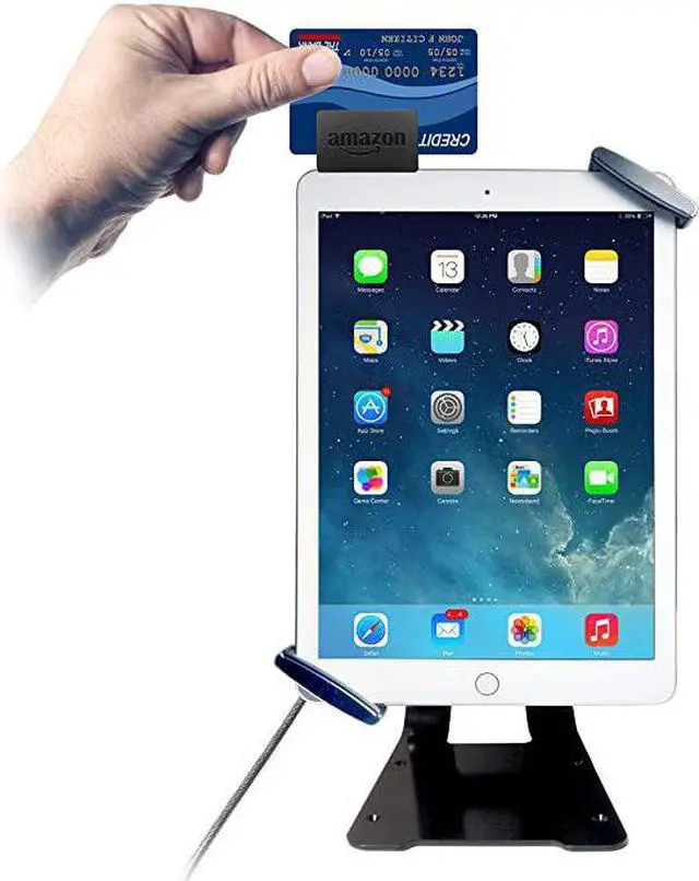 Alt view image 6 of 7 - Tablet Holder - CTA Anti-Theft Security Grip Holder with Metal Stand for Tablets iPad 10.2" (7th/ 8th/ 9th Generation), & Other 7–10" Tablets (PAD-UATGS)