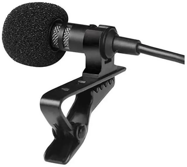 Alt view image 3 of 7 - Lapel Microphone Clip on Omnidirectional Condenser Mic Professional Compatible iPhone Samsung Galaxy Android Smartphones iPad DSLR Camera Recording YouTube Interview Studio Video