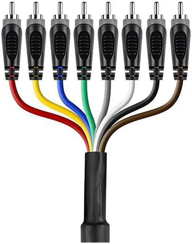 Alt view image 3 of 3 - 601496 8Channel 14 Inch TS Male to 14 Inch TS Male Snake 26AWG Cable Cd 6 Meter 20 Feet With 8 Balanced Mono Unbalanced Stereo Lines