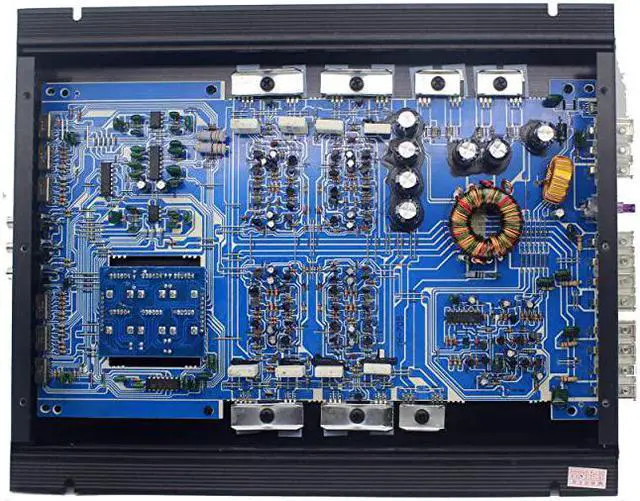 Alt view image 6 of 7 - Channel High Power Amplifier Slim Stereo Channel Car Audio Stereo Amplifier Amp Ohm