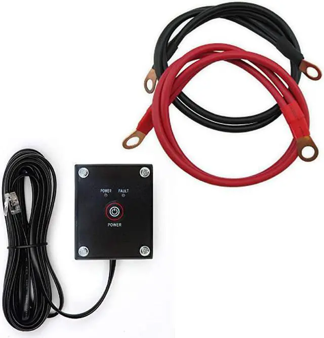 Alt view image 2 of 6 - PS1004 3000W Continuous 6000W Surge Peak Power Pure Sine Wave Inverter with Starter Cables and 4 Output Sockets