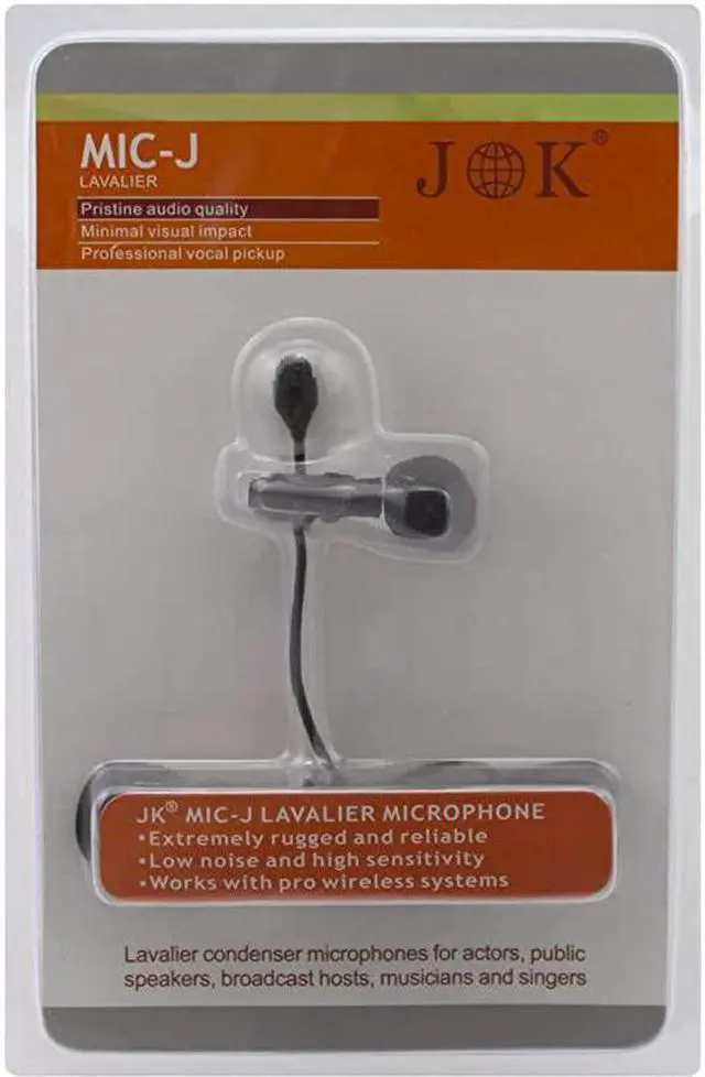 Alt view image 2 of 2 - MIC-J 044 Lapel Microphone Lavalier Microphone Compatible with AKG Samson Wireless Transmitter - Mini XLR TA3F Plug