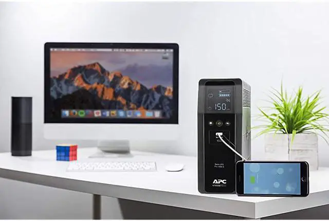 Alt view image 6 of 7 - Sine Wave UPS Battery Backup Surge Protector 1500VA  BackUPS Pro BR1500MS Bundle Including 16GB DataTraveler