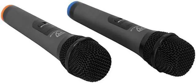 Alt view image 6 of 7 - 1 RWM72U Dual UHF Wireless Handheld Microphone System Digital Display XLR Connector