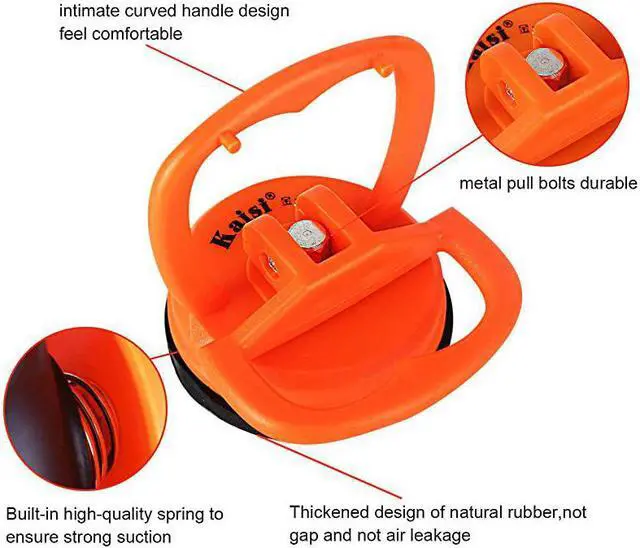 Alt view image 2 of 7 - Heavy Duty Suction Cups 2 Pcs Screen Suction Cup Phone Computer Screen Repair Tools Compatible for iPad iMac MacBook Tablet Laptop iPhone Samsung Huawei Etc LCD Screen Opening Tool