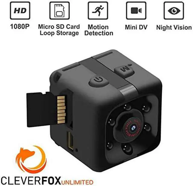 Alt view image 7 of 7 - Spy Camera with Audio and Video 1080P Hidden Camera Portable Small HD Nanny Cam Spy Cams with Night Vision and Motion Detection Indoor Outdoor Tiny Security Cameras for Home Office