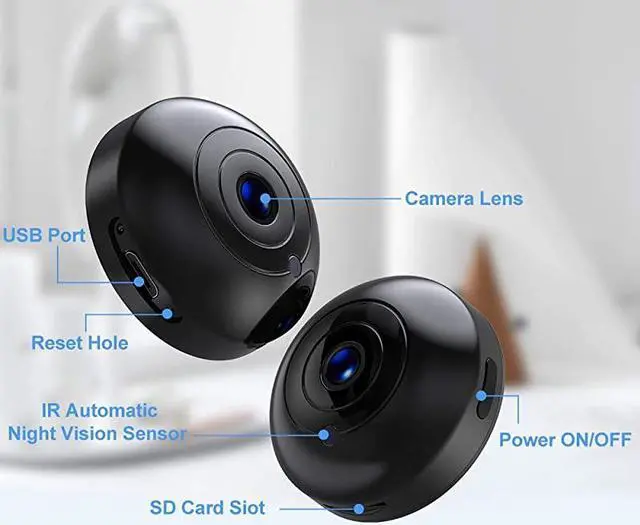 Alt view image 7 of 7 - Mini Hidden-Camera WiFi-Spy Camera Wireless 1080P,  Small Spy Cam Nanny Cam with Audio and Video Recording Micro Surveillance Camera for Live Stream/Night Vision/Motion Activated with Phone APP