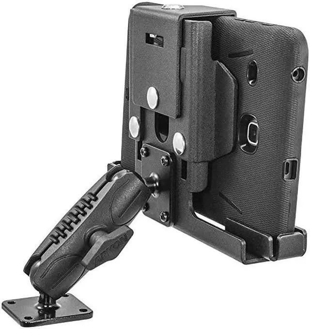 Alt view image 4 of 5 - Locking Adjustable Tablet Mount with Key Lock for ELog for Galaxy Tab LG G Pad iPad Retail Black