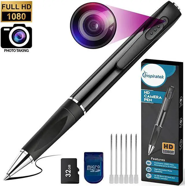 Main image of Spy Camera 1080P HD Recording with 32 GB Memory Card Spy Pen Camera Hidden Camera Pen Camera Hidden Cam Spy Cam with Small Camera Hidden Camera Micro Camera for Spy Gear