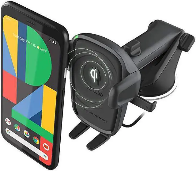 Main image of Wireless Car Charger Easy One Touch Wireless 2 Qi Charging Dashboard Phone Mount for iPhone Samsung Galaxy Huawei LG Smartphones