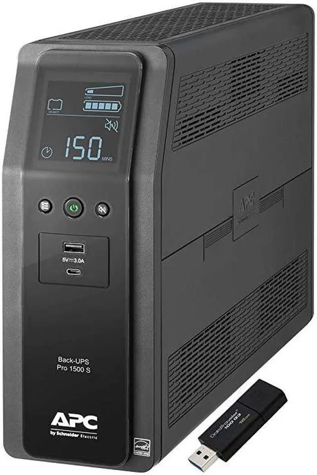 Main image of Sine Wave UPS Battery Backup Surge Protector 1500VA  BackUPS Pro BR1500MS Bundle Including 16GB DataTraveler