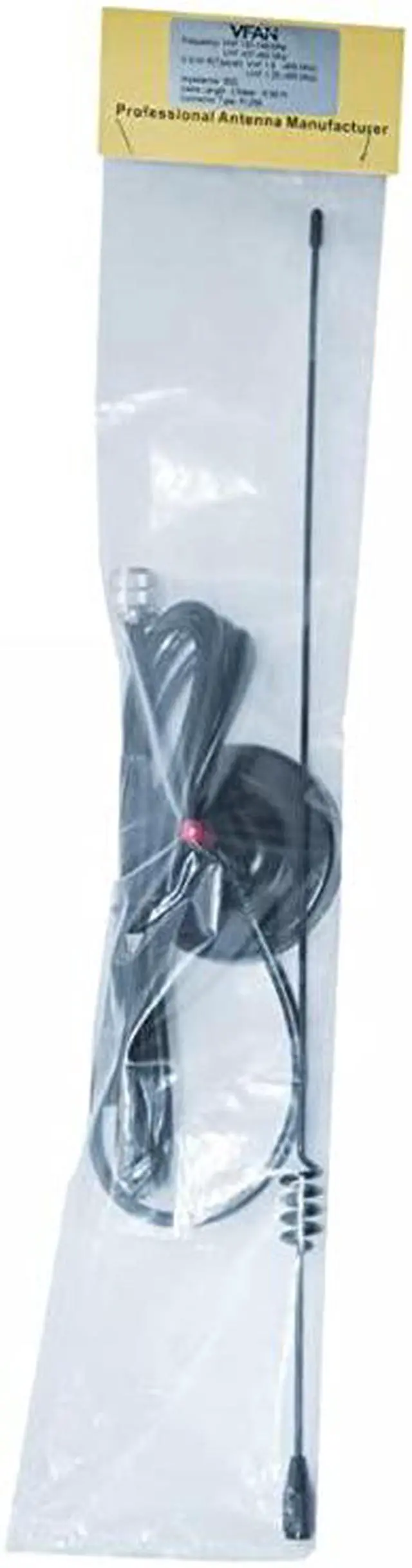 Alt view image 5 of 5 - Mobile Antenna 2m70cm VHFUHF Ham Radio 137149 437480 Mhz Magnet Base PL259 Connector 10 Ft RG58 Cable