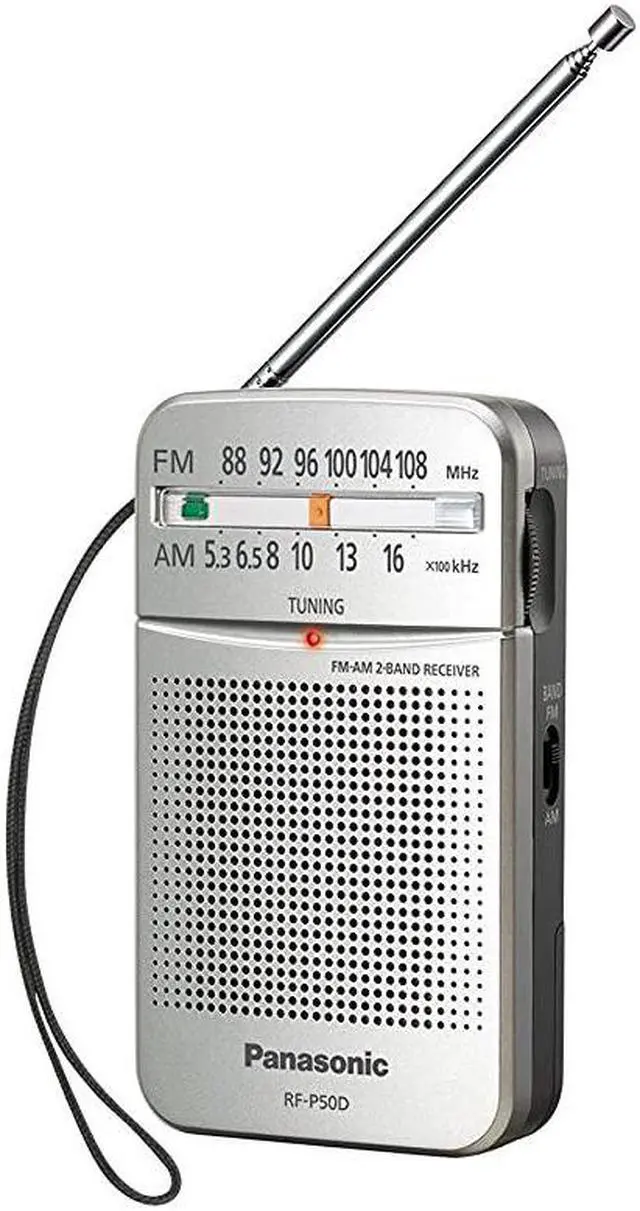 Main image of RFP50d Pocket AMFM Radio Silver RFP50D