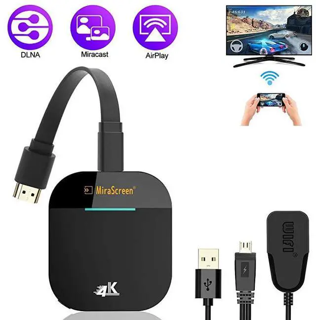 Main image of 4K WiFi Display Dongle Wireless HDMI Display Adapter DualBand 5G WiFi Wireless Display Receiver iPhone iPad Laptop Android Phone Miracast Dongle for HD TV Projector Monitor