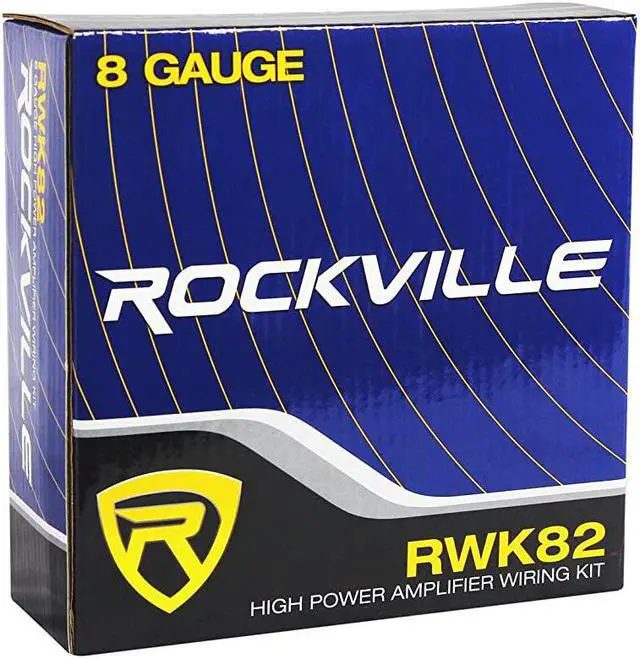 Alt view image 6 of 7 - RWK82 8 Gauge 4 Chan Car Amp Wiring Installation Wire Kit 2 RCAs