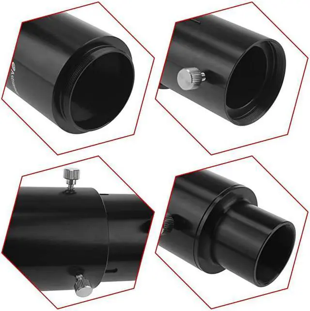 Alt view image 3 of 7 - 125 Extendable Camera Adapter for Either PrimeFocus Or EyepieceProjection Astrophotography with Refractors or Reflector Telescopes Threaded for Standard 125inch Astronomy Filters