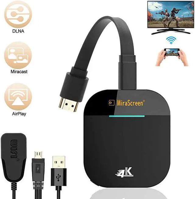 Main image of WiFi Display Dongle,  4K Wireless HDMI Display Adapter, 5G WiFi Wireless Display Receiver, iPhone iPad Laptop Android Phones Miracast Dongle for TV, Projector, Monitor, HDMI Devices