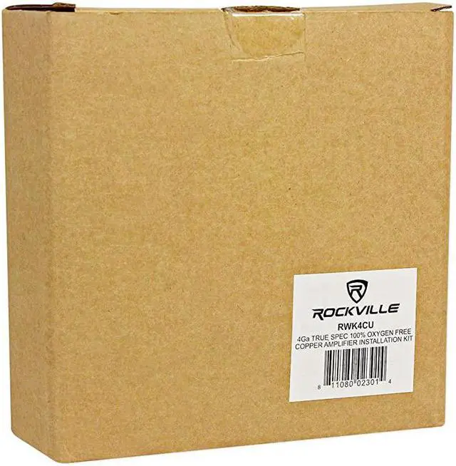 Alt view image 7 of 7 - RWK4CU 4 AWG Gauge 100 Copper Complete Amp Installation Wire Kit OFC