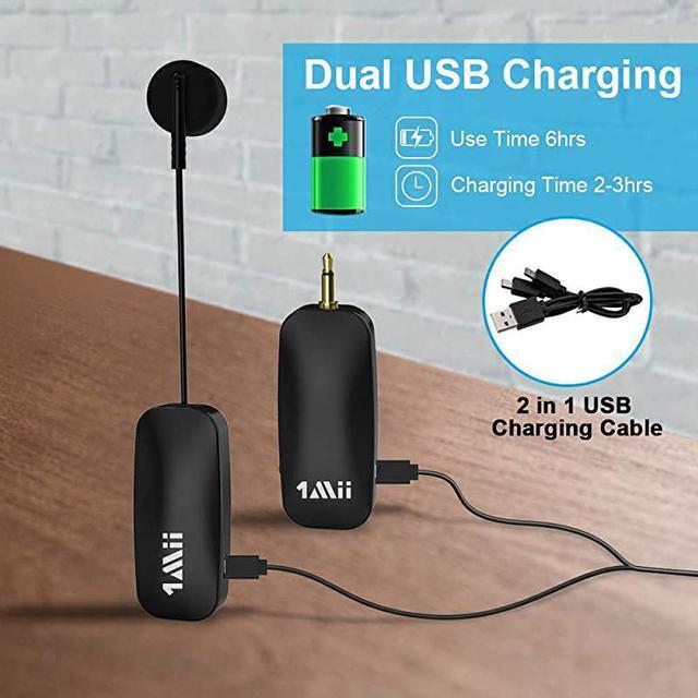 Alt view image 3 of 7 - Long Range Wireless Microphone Wireless Headset Mic System160ft Range 24G Wireless Microphone 2 in 1Fitness Microphone Headset for Speakers Voice Amplifier PA Speakers