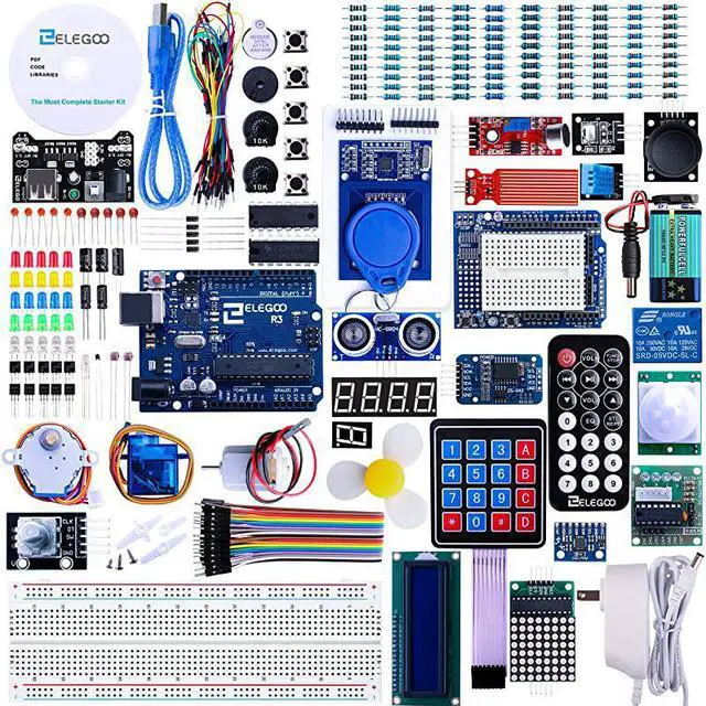 Main image of UNO R3 Project Most Complete Starter Kit w/Tutorial Compatible with Arduino IDE (63 Items)