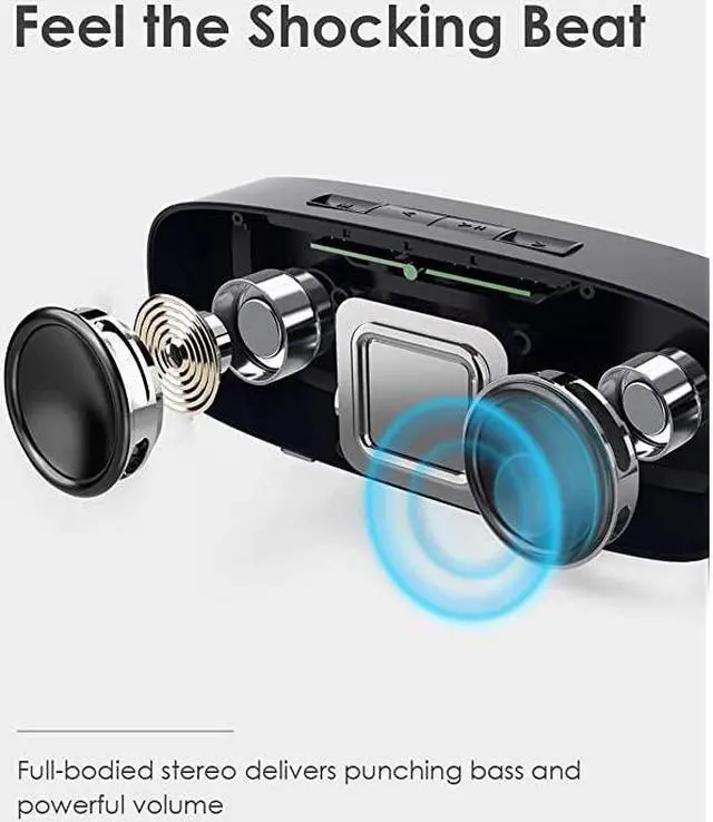 Alt view image 3 of 7 - Bluetooth Speaker Wireless Portable Speaker with Loud Stereo Sound Rich Bass 12Hour Playtime Builtin Mic Perfect for iPhone Samsung and More