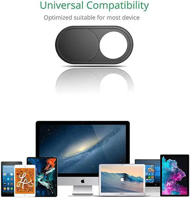 Alt view image 4 of 6 - Webcam Cover Slide 0023in Camera Cover for Laptops MacBook Pro MacBook Air iMac iPad PCComputer Tablets UltraThin Web Blocker Protecting Your Privacy 4Pack