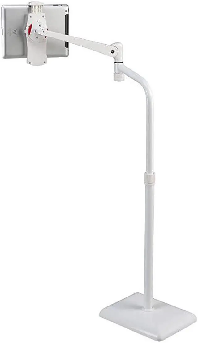 Alt view image 2 of 7 - Height Angle Adjustable 360 Degree Rotating Floor Stand for Tablet Including ipad ProMiniAir Surface Pro Samsung Galaxy Tab eBooks More ICFTS01W