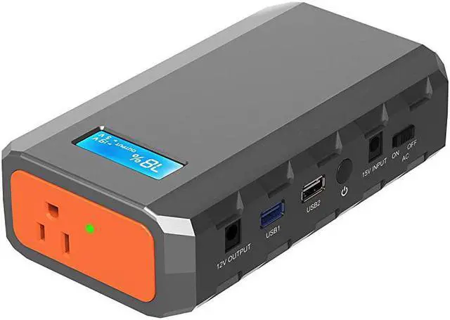 Main image of Portable Laptop Phone Charger with AC DC USB Outlets A Super Travel Portable Battery Pack Power Bank for HP Notebooks MacBook iPad iPhone