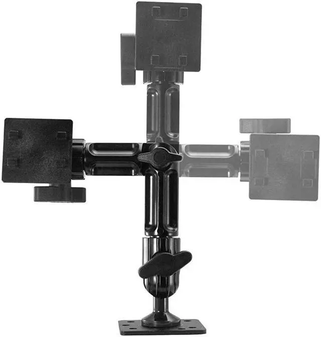 Alt view image 4 of 7 - TabDock FixedPro 360 Heavy Duty Metal 8quot MultiAngle Drill Base Mount for All 7quot 10quot Tablets iPad Nexus Samsung Tab for Desks Tables Countertops Great for Homes Businesses etc