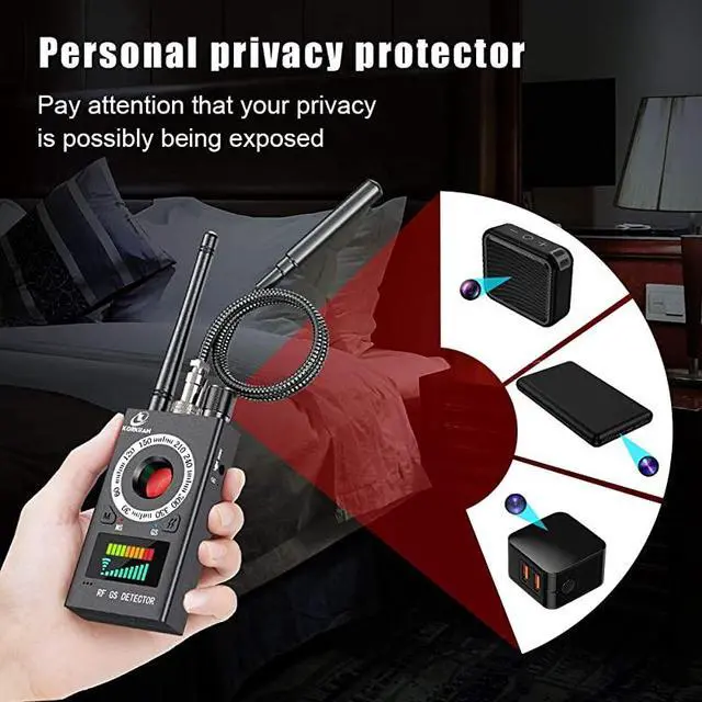 Alt view image 2 of 7 - Spy Detector RF Detector Camera Finder Bug Detector Upgraded RF Signal Detector LNYOSN GSM Tracking Device for Wireless Audio Bug Hidden Camera Detector