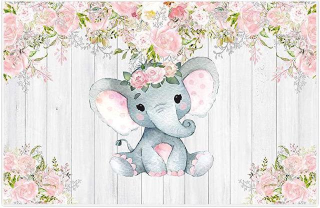 Rustic elephant baby shower hot sale decorations