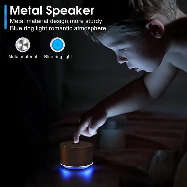 Alt view image 3 of 7 - A2  Portable Wireless Bluetooth Speaker with BuiltinMicHandsfree CallAUX LineTF CardHD Sound and Bass for iPhone Ipad Android Smartphone and MoreRose Gold