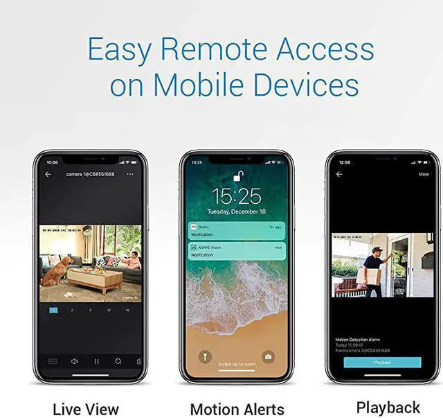 Alt view image 7 of 7 - 4K Home Security System and 4X 8MP 3840x2160 Ultra HD Outdoor Cameras 8 Channel DVR Recorder Expandable Surveillance System with 2TB HDD IP67 Weatherproof Free App Remote AccessE800