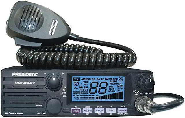 Alt view image 2 of 5 - MC KINLEY USA Hm AMSSB Tranceiver CB Radio 40 Channels 7 Weather Channels Channel Rotary Switch Volume Adjustment and ONOFF Multifunctions LCD Display 1224V