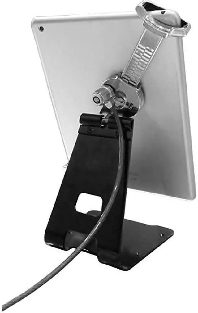 Alt view image 2 of 7 - Tablet Holder - CTA Anti-Theft Security Grip Holder with Metal Stand for Tablets iPad 10.2" (7th/ 8th/ 9th Generation), & Other 7–10" Tablets (PAD-UATGS)