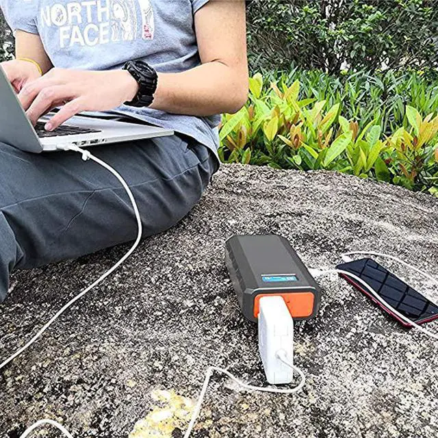 Alt view image 2 of 7 - Portable Laptop Phone Charger with AC DC USB Outlets A Super Travel Portable Battery Pack Power Bank for HP Notebooks MacBook iPad iPhone