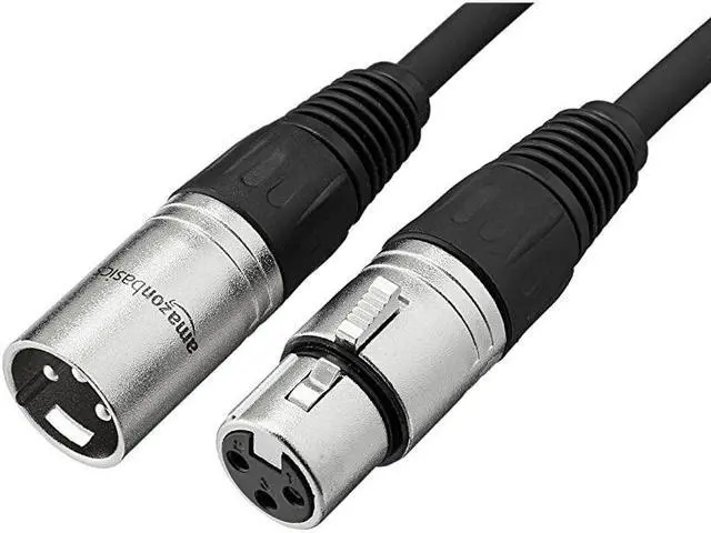 Main image of Basics XLR Male to Female Microphone Cable 10 Feet Black